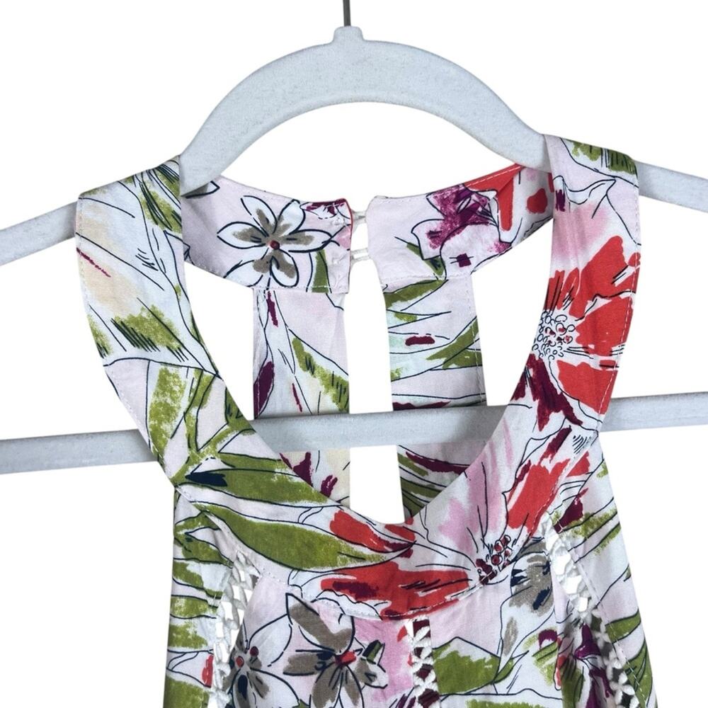 Abel the Label NWT Floral Maxi Dress Small Asymmetrical Tropical Anthropologie - Picture 5 of 14
